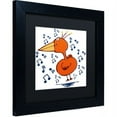 thumbnail image 2 of Carla Martell 'Music Bird' Black Matted Framed Art, 2 of 3