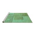 thumbnail image 2 of Ahgly Company Machine Washable Indoor Rectangle Abstract Turquoise Blue Modern Area Rugs, 2' x 3', 2 of 4