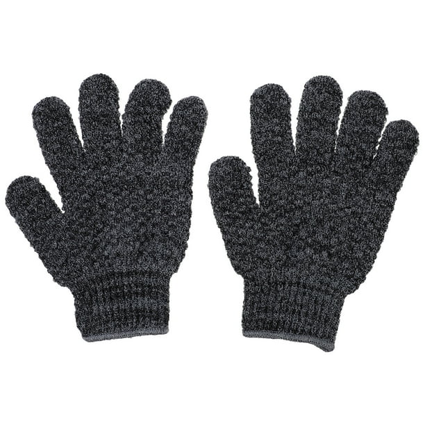 3 pares de guantes de baño Práctico Atrás Un-Slip Guantes Cuerpo Guantes exfoliantes