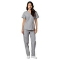 thumbnail image 4 of Adar Universal Unisex Scrub Set - Unisex V-Neck Scrub Top & Tapered Drawstring Scrub Pants, 4 of 7