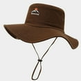thumbnail image 3 of Unisex Western Cowboy Sun Hat - Wide Brim Fisherman Cap for Hiking & Camping, 3 of 3