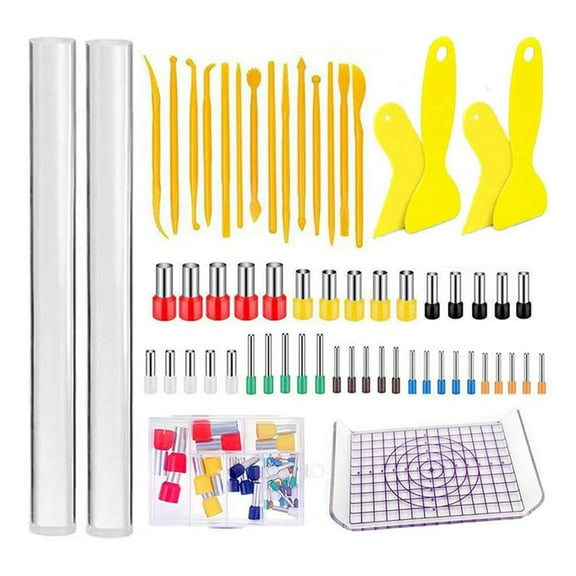 61 Pcs Pottery Clay Tools Set Clay Shaping Tool Cake Fondant Decoration Supplies Clay Pottery Tools Supplies Kit