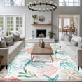 thumbnail image 3 of Non-Slip Rug Pad Rugs Watercolor Jellyfish Starfish Coral Rectangle Area Rugs 5x7Ft Soft Carpet Pads for Living Room Kids Room, Ocean Coral Marine Life, 3 of 9