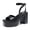 BLACK, variant on Women’s Chunky Platform Heeled Sandals with Ankle Strap