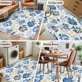 thumbnail image 6 of Rectangle Area Rug 3x5ft,Vintage Tropical Blue Sea Fish Coral Washable Carpet Non-Slip Runner Accent Rugs Indoor Floor Mat for Bedroom Living Room Decor,Watercolor Ocean Marine Life, 6 of 9