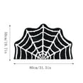 thumbnail image 3 of Spider Web Bath Mat 31x20 Inch Halloween Non Bathroom Rug Gothic Decor Machine Washable Shaggy Area Carpet for Front Door Kitchen Living Room Bedroom Floor Indoor Home Decorations, 3 of 9