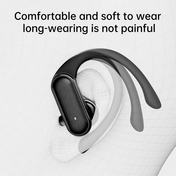 CshidWorld Wireless Headphones Bluetooth 5.1 Earbuds with Built in Mic Waterproof Headset LED Power Display Hifi Stereo Sound Earphones for Sport