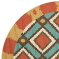 thumbnail image 2 of SAFAVIEH Four Seasons Isidora Geometric Area Rug, Light Blue/Red, 4' x 4' Round, 2 of 4
