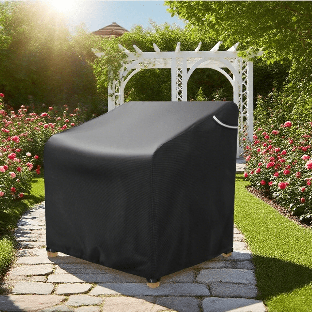 Limerenc Patio Outdoor Chair Covers 2 Pack, Outdoor Furniture Covers Waterproof Suitable for Lawn Lounge Seat, Wicker, Swivel, Rocking Chairs, 32"Dx37"Wx36"H