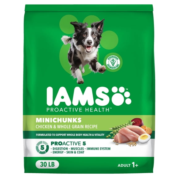 Iams Proactive Health Adult Minichunks Chicken Dry Dog Food (Various Sizes)