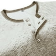 thumbnail image 5 of Maplenight Henley Shirts for Men Long Sleeve Button Vintage Shirts Gradient Color Relaxed Fit Casual Tops for Fall Winter, 5 of 8