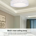 thumbnail image 4 of LED Stepless Dimming Ceiling Lamp Bird Nest ceiling light Shaped Round Ceiling Light for Bedroom Hotel Office, 4 of 9