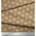 thumbnail image 3 of Soimoi Brown Cotton Duck Fabric Circle Art Geometric Print Fabric by Yard 42 Inch Wide, 3 of 3