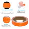 thumbnail image 5 of Uxcell 1 Roll Reflective Tape Waterproof Reflective Tape Warning Safety Tape Reflector for Trucks Cars Orange 1 inch x 33ft, 5 of 7