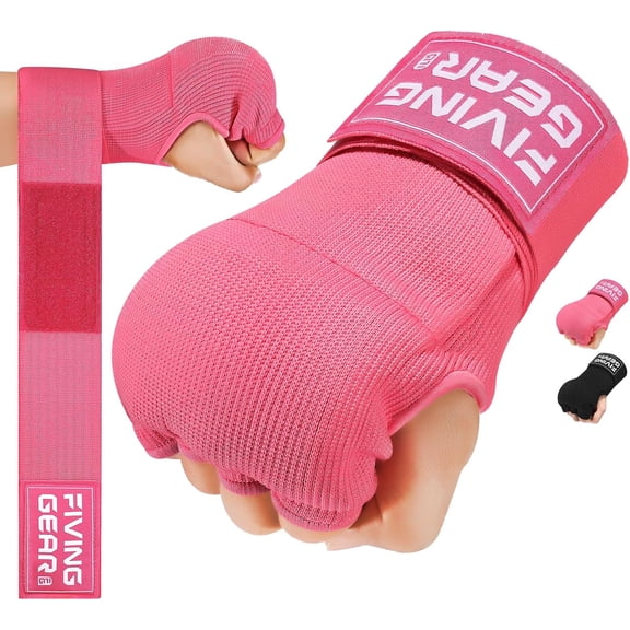 KKFEN-Boxing Hand Wraps Inner Gloves, Half Finger, Elasticated Bandages, Under Mitts, Fist Protection, Muay Thai, Kickboxing, MMA, Martial Arts