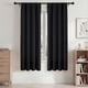 thumbnail image 1 of Blackout Cortinas, Cortinas Blackout 42x72in Juego de 2 Paneles, Cortinas Blackout con Bolsillo para Barra para Recámara y Sala de Estar, Cortinas de Ventana con Aislamiento Térmico y Reducción de Ru, 1 of 7