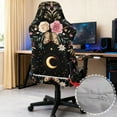 thumbnail image 4 of Xixirimido Gaming Chair Cover with Armrest Covers 3D Printed Stretch Removable Racing Computer Chair Slipcover Set Washable 4 Pieces, Butterfly Moon Roses Floral, 4 of 8