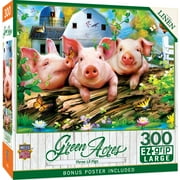 MasterPieces 300 Piece EZ Grip Jigsaw Puzzle - Three Lil Pigs - 18x24