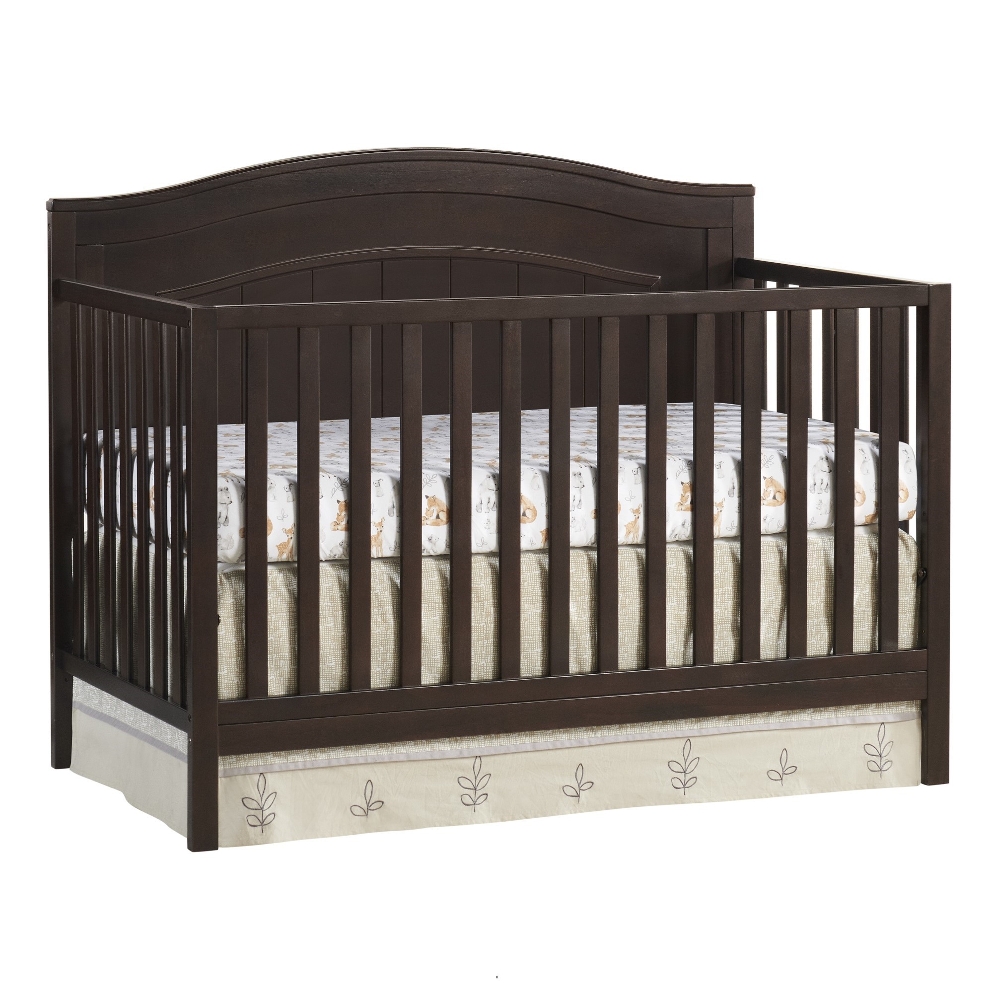 Oxford Baby North Bay 4-in-1 Convertible Crib, Espresso Brown, GREENGUARD Gold Certified - image 4 of 13