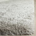 thumbnail image 6 of SAFAVIEH Polar Abbot Solid Shag Area Rug, Silver, 5'1" x 5'1" Square, 6 of 7
