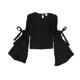 thumbnail image 1 of bar III Blusa de punto con hombros descubiertos para mujer, negra, pequeña, 1 of 2