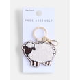 thumbnail image 2 of Free Assembly Women's Beaded Sheep Bag Charm, White, 2 of 3