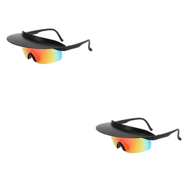Sonducket PC ciclismo gafas de sol a prueba de sol Unisex a prueba de viento ergonómico Universal resistente a la intemperie bicicletas gafas negro rojo 2piezas