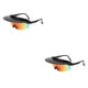thumbnail image 3 of Wosthever Gafas de sol para ciclismo, portátiles, profesionales, para hombres y mujeres, ergonómicas, universales, resistentes a la intemperie, negro rojo 2piezas, 3 of 6