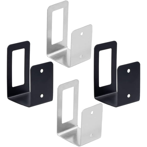 4 pcs Cabinet Board Organizer Style Black Boards Holder Kitchen Utensil Chopping Stainless Organization Mount Pantry Door Storage Wall Install Lid Rack Dishes Mounted Rest Cooking