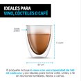 thumbnail image 4 of Vasos de Vidrio Redlemon  Termicos Doble Pared Para Café 4 Pz 360ml, 4 of 8
