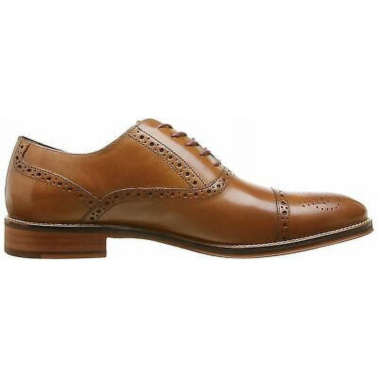 Johnston & Murphy Men\'s 10.5 Brown Cap Toe‎ Oxford Dress Shoes 20-8682 Leather Johnston And Murphy Conard Cap Toe | Wingtips main image 4
