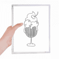 thumbnail image 1 of Black Outline Cherry Goblet Ice Notebook Loose Diary Refillable Journal Stationery, 1 of 3