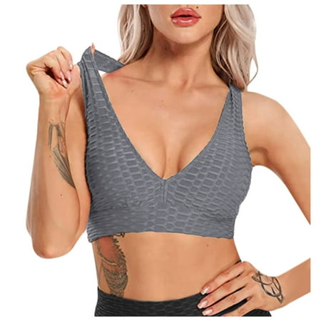 

Staron Women Sports Bras Impact Support Yoga Crop Tops Gym Workout Shirts