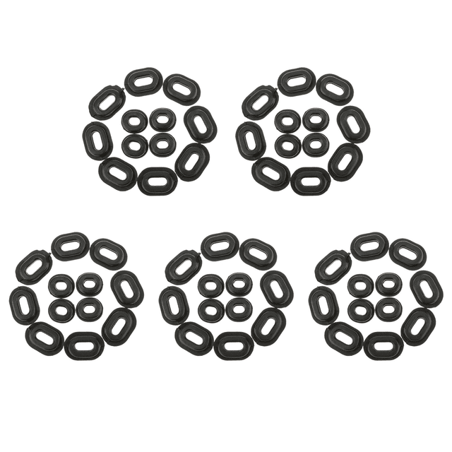60Pcs Motorcycle Rubber Side Cover Grommets Replacement Gasket Fairings for CG125