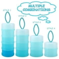 thumbnail image 2 of 1 Pc 4 Layers Stackable Formula Dispenser Milk Powder Snack Storage Container, 2 of 8