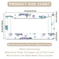thumbnail image 3 of 1 Pcs Watercolor Sea Turtles and Jellyfish License Plate Frame,License Plate Cover for Car Decorative Parts,Aluminum License Plate Bracket Holder Rust-Proof for US Standard Car, 3 of 8