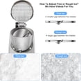 thumbnail image 7 of Beiled Household Small Shaved Ice with Double Stainless Steel Blades and Single cover, Silver, 300W/1440rpm, 7 of 7