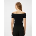 thumbnail image 2 of Off Shoulder Crop T-Shirt, 2 of 6