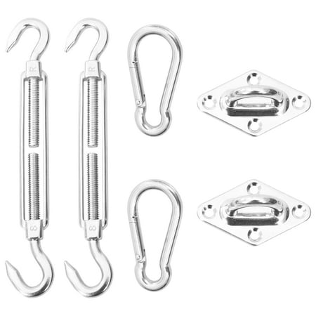 

ZAQW 6Pcs Sunshade Sail Mounting Kit Stainless Steel