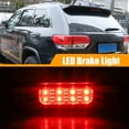 thumbnail image 3 of Tail High Mount Brake Stop Light 55155140AB Third Brake Light Rear Cargo Lamp for Jeep ABS Black Red, 3 of 6