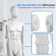 thumbnail image 5 of Maniquí Masculino Completo de 185 cm de Altura con Cabeza Ajustable SereneLife, Extremidades Flexibles y Diseño Desmontable, Perfecto para Tiendas de Ropa, Boutiques, Exposiciones y Más, Blanco, 5 of 6