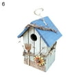 thumbnail image 2 of Yesbay Bird House Birdcage Painting Outdoor Garden Hanging Cottage Feeder Nest Crafts, 2 of 8