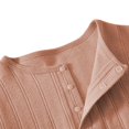 thumbnail image 4 of Jalioing Infant Boys Girls Romper Long Sleeve Cotton Clothes Solid Color Footless Jumpsuit Fall Comfy Bodysuit for Baby, 4 of 6