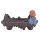 thumbnail image 1 of Quemador de incienso de cerámica con forma de monje para aromaterapia y decoración Encantadores conos de incienso con reflujo montañoso, 1 of 8