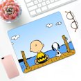 thumbnail image 3 of Alfombrilla de ratón para juegos con dibujos de perros Snoopy, tamaño pequeño, para PC, decoración de escritorio, oficina, escritorio, 3 of 5