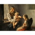 thumbnail image 2 of Georgios Jakobides 24x19 Gold Ornate Framed and Double Matted Museum Art Print Titled - The Ravenous One, 2 of 4