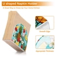 thumbnail image 4 of Pineapples Lemons Floral Leaves Napkin Holder for Table Clear Napkin Stand Paper Holder Acrylic Organizer Dispenser Napkins for Dinner Kitchen Restaurant Room, 4 of 8