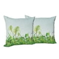 thumbnail image 6 of Ambesonne Nature Throw Pillow Cover 2 Pack, Plant Summer Garden, 18", Green Blue, 6 of 6