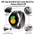 thumbnail image 4 of BRADCET (1/3Pack) 20mm Braided Solo Loop Nylon Bands for Samsung Galaxy Watch 5 5 40mm 44mm/ Watch 5 Pro 45mm Women Men, No Gaps Sports Band Wristband Bracelet for Galaxy Watch 4 Classic 42mm 46mm, 4 of 7