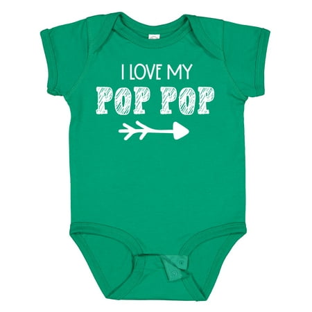 

Inktastic I Love My Pop Pop with Arrow Gift Baby Boy or Baby Girl Bodysuit